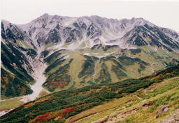 初秋の立山三山