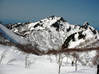 吉尾平から鉢山スキー