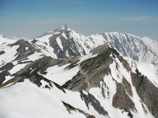 白馬鑓ヶ岳山スキー